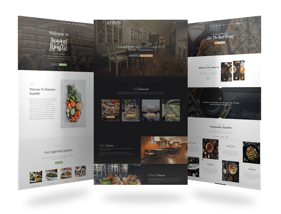 web design for restaurants